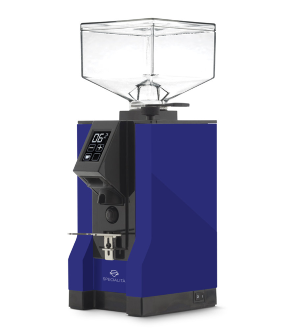Eureka New Mignon SPECIALITA Espressomühle 55mm Scheibenmahlwerk 2er Digitaltimer * Blau 15BL