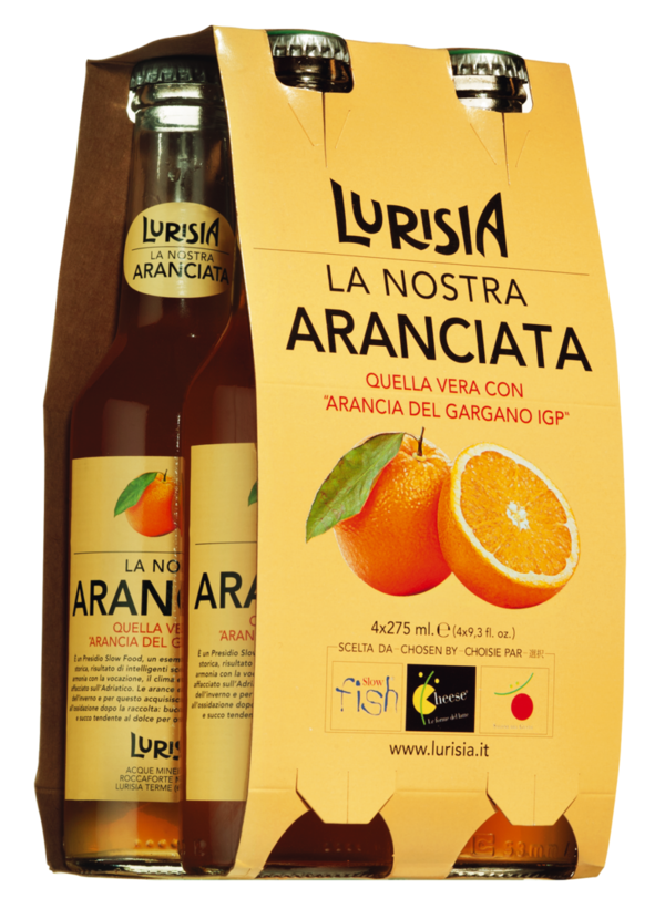4x 275 ml Aranciata Orangenlimonade IPG (LURISIA IT)