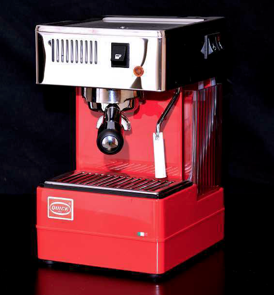 Quick Mill Stretta Modell 0820 Kaffeehalbautomat - Rot