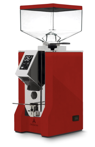 Eureka New Mignon DESIGN Espressomühle 55mm Mahlwerk 2er Digitaltimer * HOLZ / LEDER