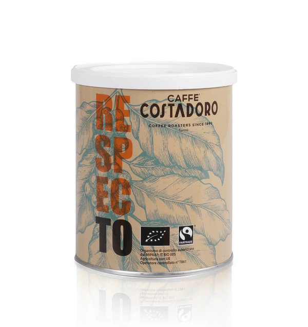 Costadoro RESPECTO Bohne - BIO&FAIRTRADE, 250g - Dose - IT-BIO-005 (35,60 €*/1kg)