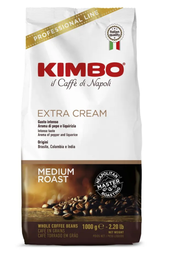 Kimbo Espresso Extra Cream 1kg - ganze Bohne * Medium Roast