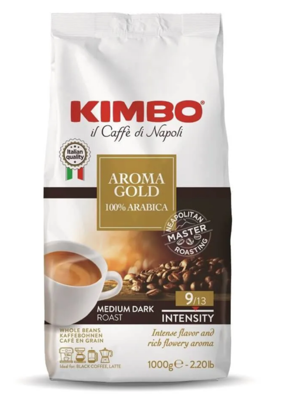 Kimbo Espresso Aroma Gold 1kg - ganze Bohne - 100% Arabica