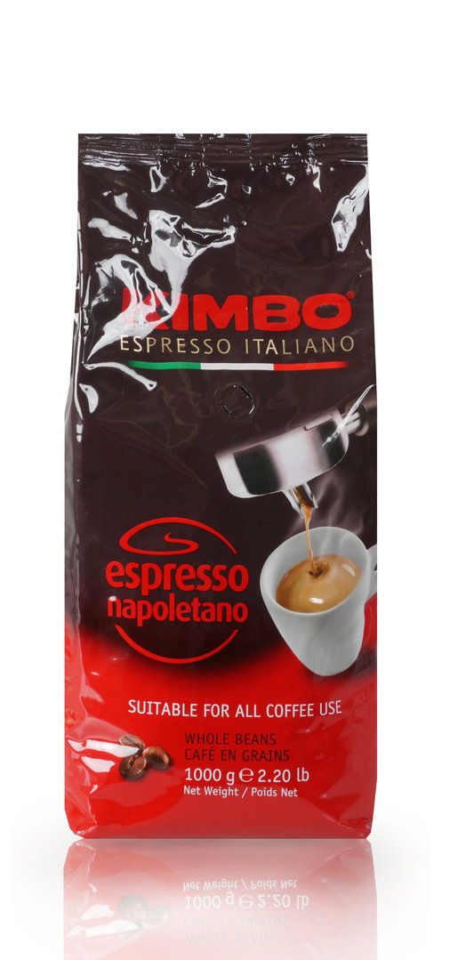 Kimbo Espresso Napoli 1kg - ganze Bohne - 80% Arabica - 20% Robusta