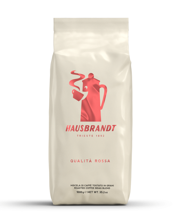 Hausbrandt Espressobohnen Qualita Rossa 1kg - Arabica-Anteil: 60%