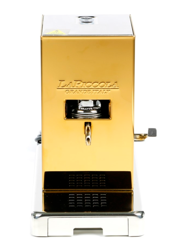 La Piccola Piccola GOLD Edelstahl - Pad-Espressomaschine für ESE-Pads * Automatik