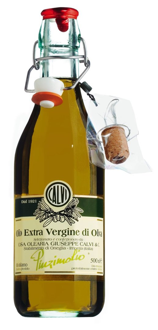 CALVI - Natives Olivenöl extra ,Pinzimolio‘, Cuvée aus Ligurien, mildfruchtig, 500 ml (35,80 € / L)
