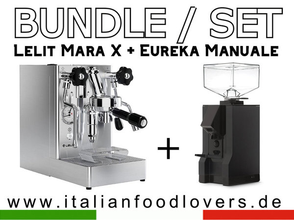 Bundle Lelit Mara X V2 PL62X + Eureka Manuale schwarz 15BL BLACK *   SALE * Set - Paket