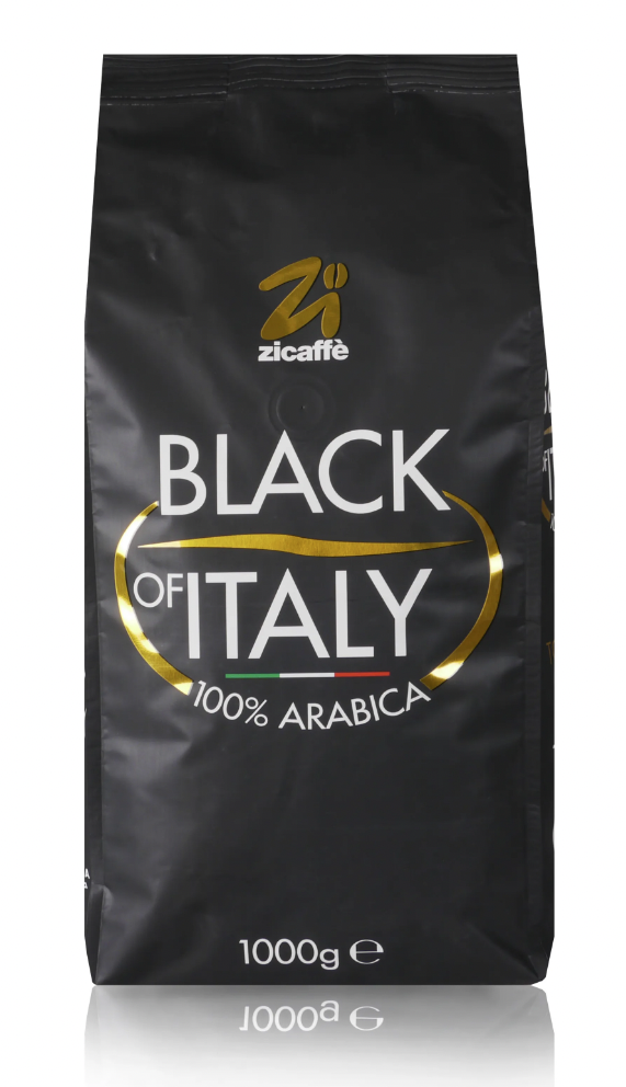 Zicaffe Espressobohnen Black of Italy 100% Arabica 1kg