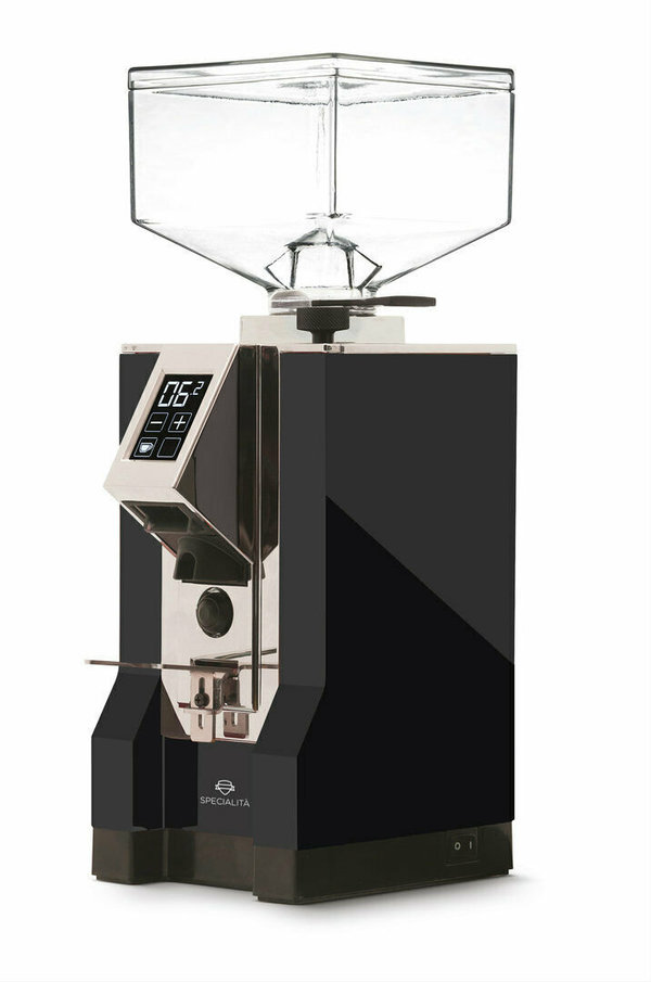 Eureka New Mignon SPECIALITA Espressomühle *  Schwarz 16CR mit Echtholz Deckel ( Olive )