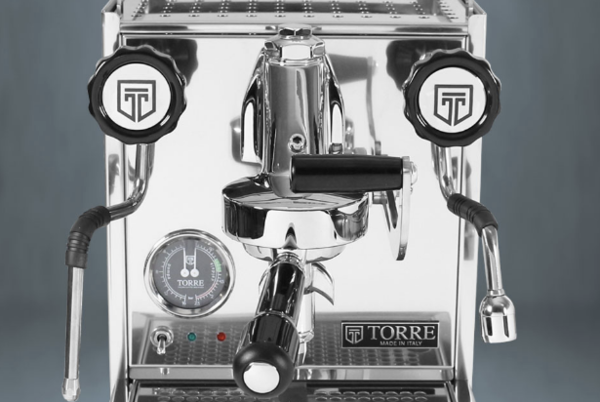 Torre Luigino Espressomaschine Zweikreiser * Inox + Schwarz