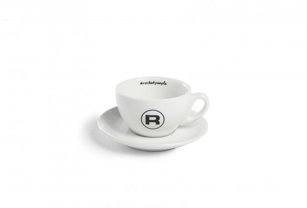 Rocket Cappuccino Tasse + Unterteller Cup ROCKET MILANO #Hashtag * Weiß