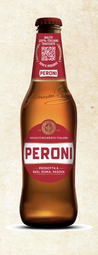 Peroni Birra italiana Bier - Birra Peroni originale -  Italienisches Lagerbier seit 1846