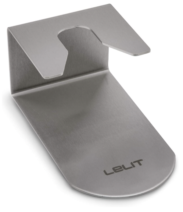 Lelit PLA4000 Tampingstation mit Unterseite aus rutschfestem Material * Satin-Edelstahl