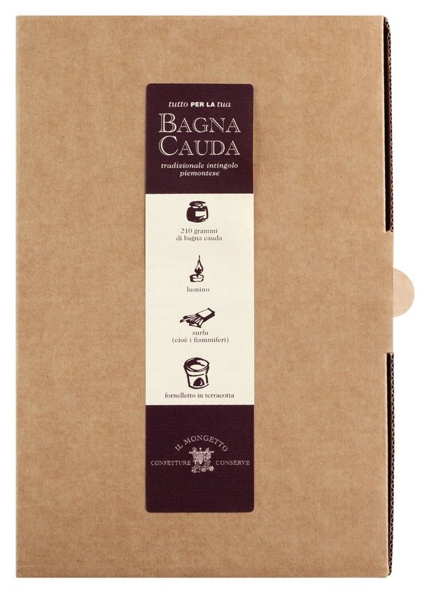 Bagna Cauda Set von MONGETTO, Bagna Cauda Set mit Stövchen, 210 g