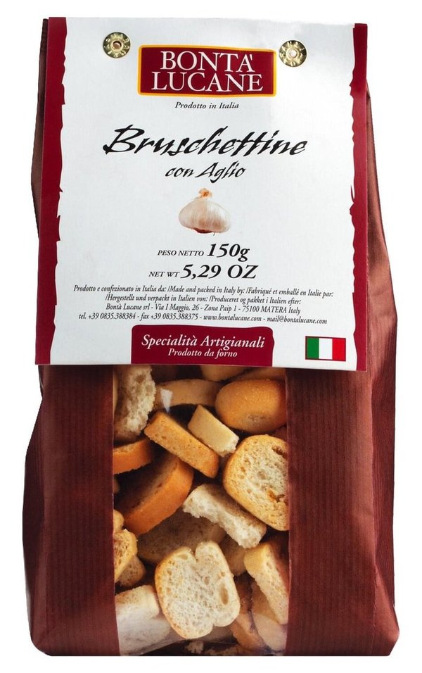 Bruschettine con aglio von Bontà Lucane, 150 g