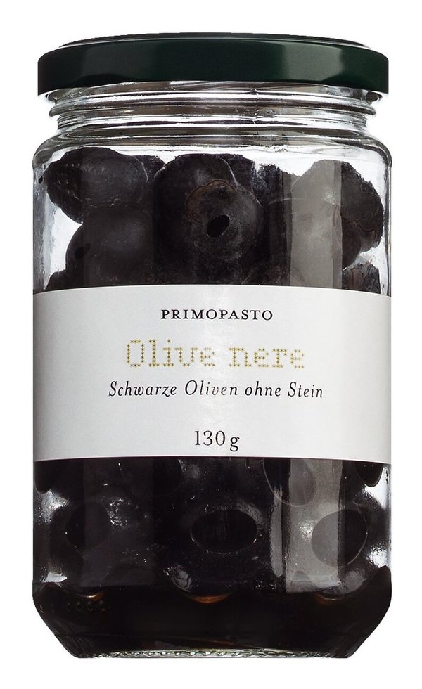 Olive nere PRIMOPASTO, schwarze Oliven ohne Stein