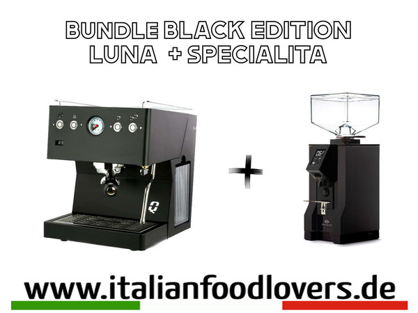 Bundle Quick Mill Luna + Eureka New Mignon Specialita schwarz BLACK *  SALE * Set - Paket