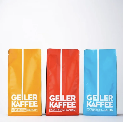 GEILER KAFFEE 3 x 250g Espressobohnen - Probierparket: Berlin, München, Hamburg